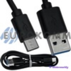 Шнур штекер USB type C - штекер USB A, 1,5м, чёрный
