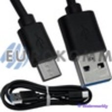 Шнур штекер USB type C - штекер USB A, 1,5м, чёрный