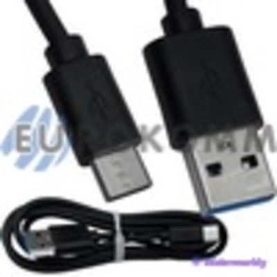 Шнур штекер USB type C - штекер USB A, 1,5м, чёрный