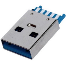 Штекер USB 3.0 тип A, монтажный