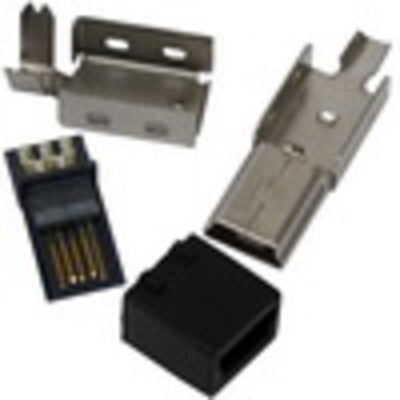 Штекер mini USB 5pin под шнур, разборной