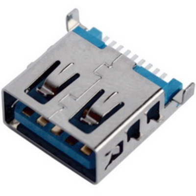 Гнездо USB 3.0 тип A, монтажное