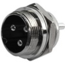 Разъём MIC 333, (штекер), монтажный, 3pin, диам.-16мм