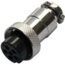 Разъём MIC 326, (гнездо), под кабель, 6pin, диам.-16мм