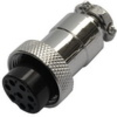 Разъём MIC 328, (гнездо), под кабель, 8pin, диам.-16мм