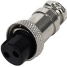 Разъём MIC 322 mini (гнездо), под кабель, 2pin, диам.-12мм