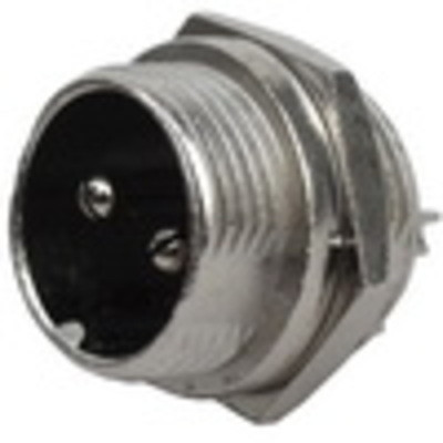 Разъём MIC 332 big (штекер), монтажный, 2pin, диам.-20мм