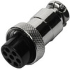 Разъём MIC 327 big (гнездо), под кабель, 7pin, диам.-20мм