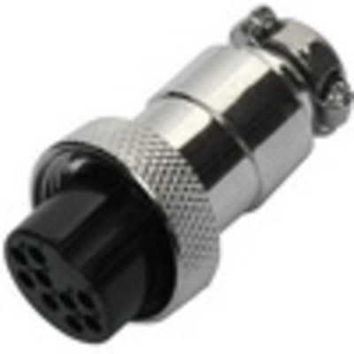 Разъём MIC 329 big (гнездо), под кабель, 9pin, диам.-20мм