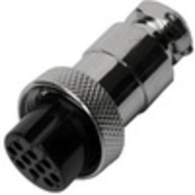 Разъём MIC 3210 big (гнездо), под кабель, 10pin, диам.-20мм