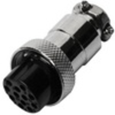 Разъём MIC 3212 big (гнездо), под кабель, 12pin, диам.-20мм