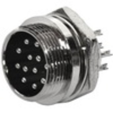 Разъём MIC 3312 big (штекер), монтажный, 12pin, диам.-20мм