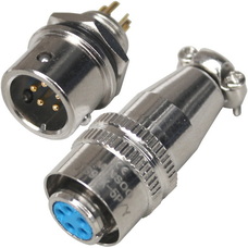 Разъём XS9 быстросъёмный 5pin (штекер кабельный+гнездо монтажное)