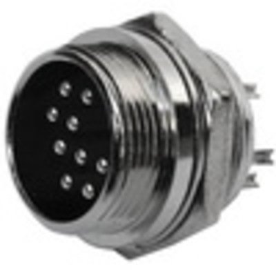Разъём MIC 339 big (штекер), монтажный, 9pin, диам.-20мм