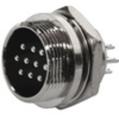 Разъём MIC 3310 big (штекер), монтажный, 10pin, диам.-20мм