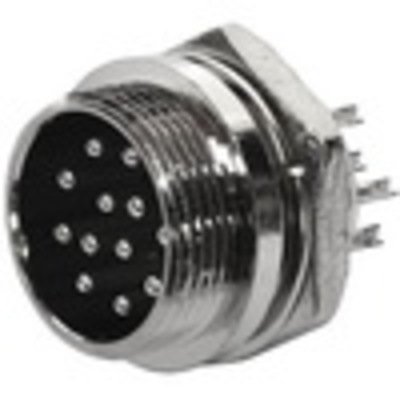 Разъём MIC 3312 big (штекер), монтажный, 12pin, диам.-20мм