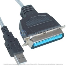 Шнур до принтера штекер USB A - штекер LPT IEEE36 1284, 1.5м