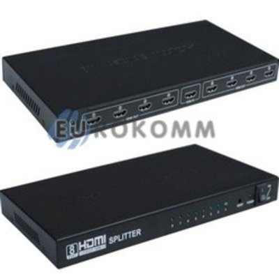 Сплитер HDMI 1x8, металл.корпус, DC-5V