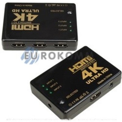 HDMI Switch 3 port: HDMI (3гн. HDMI- 1гн. HDMI), c пультом