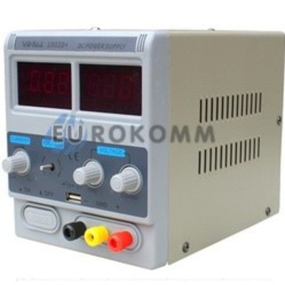 Лабораторный блок питания YIHUA 1502D+USB, 15B, 2A