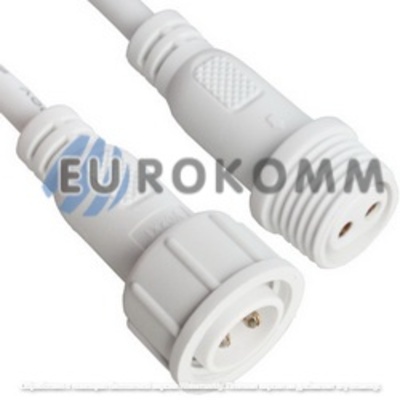 Разъёмы водонепроницаемые M18, 2pin, IP67, с кабелем