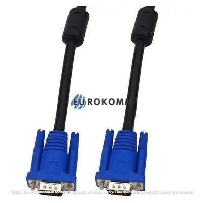 Шнур компьютерный VGA штекер HDB15pin - штекер HDB15pin, 3+6 СU, с фильтроми, 10м