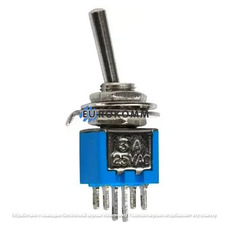 Тумблер SMTS-202 (ON-ON) 6-и контактный, 3A, 250VAC