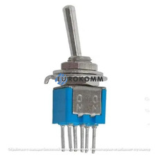 Тумблер SMTS-202-A2 (ON-ON) 6-и контактный, 1,5A, 250VAC
