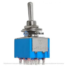 Тумблер MTS-303 (ON-OFF-ON) 9-и контактный, 3A, 250VAC