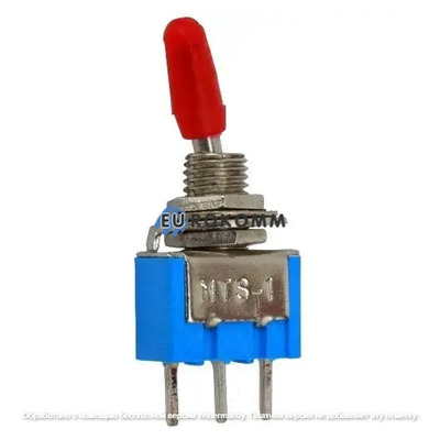 Тумблер MTS-102-А2 (ON-ON) 3-х контактный, 3A, 250VAC