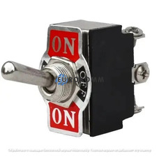 Тумблер KN3(B)-203 (ON-OFF-ON) 6-и контактный, 10A, 250VAC