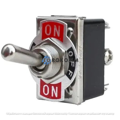 Тумблер KN3(С)-203A (ON-OFF-ON) 6-и контактный, 10А, 250VAC