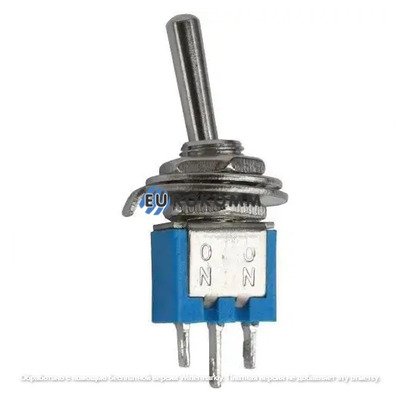 Тумблер SMTS-102 (ON-ON) 3-х контактный, 1,5А, 250VAC