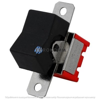 Тумблер с клавишей RLS-203-А1 (ON-OFF-ON) 6-и контактный, 3A, 250VAC, чёрный