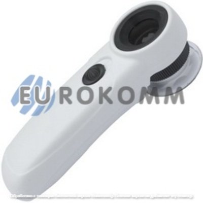 Лупа ручная MG6B-A с LED подсветкой, 45-и кратное увеличение, диам.-21мм, Zhongdi