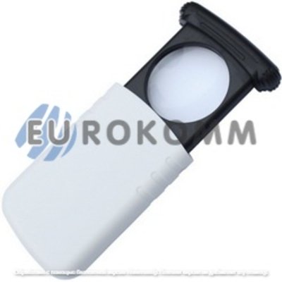 Лупа NO.93708 выдвижная с LED подсветкой, 8X, диам.-37мм