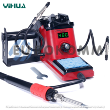 Паяльная станция YIHUA 926 LED-III с дисплеем, 60W, 90-480°C, зелёная