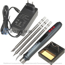 Паяльник HandsKit T12P міні, 72W, 200-450°C, з блоком живлення 220V