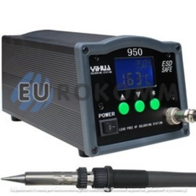 Паяльная станция YIHUA 950, с дисплеем, 150W, 50-420°C; 100-50°C; 200-480°C