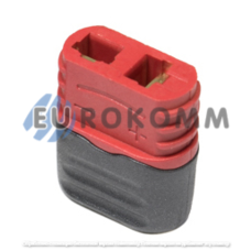 Гнездо питания Amass T-Plug(F), 2-х контактное, красное