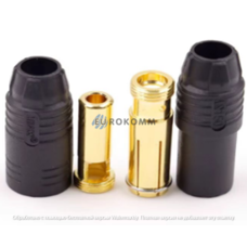 Разъём питания Amass AS150, комплект (штекер+гнездо), чёрный