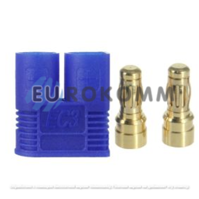 Штекер питания Amass EC3(M), 2-х. контактный, синий