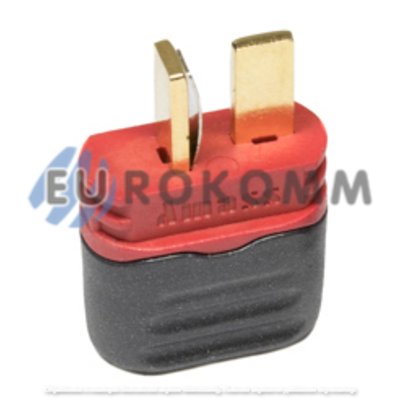 Штекер питания Amass T-Plug(M), 2-х контактный, красный