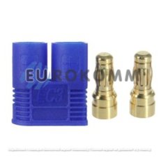 Штекер питания Amass EC3(M), 2-х. контактный, синий