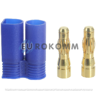 Штекер питания Amass EC5(M), 2-х. контактный, синий