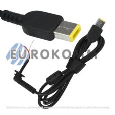 Разъём питания к ноутбуку (Lenovo Thinkpad) (прямоугольный), с кабелем
