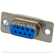 Гнездо DB-9pin монтажное, под пайку