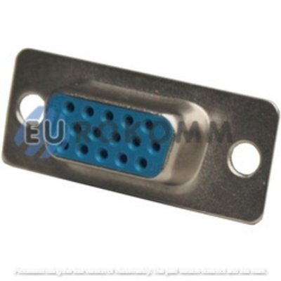 Гнездо HDD-15pin (3-х рядное) монтажное, под пайку