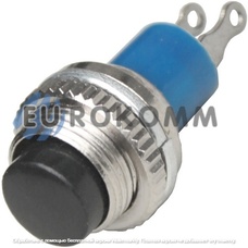 Кнопка Daier DS-315 BK, ON-(OFF), 2pin, 0.5A 250VAC, чёрный
