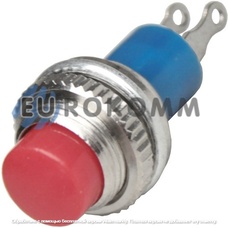 Кнопка Daier DS-315 RD, ON-(OFF), 2pin, 0.5A 250VAC, красный